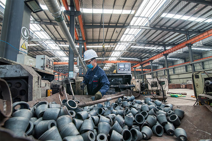 福建网架配件-锥头加工车间